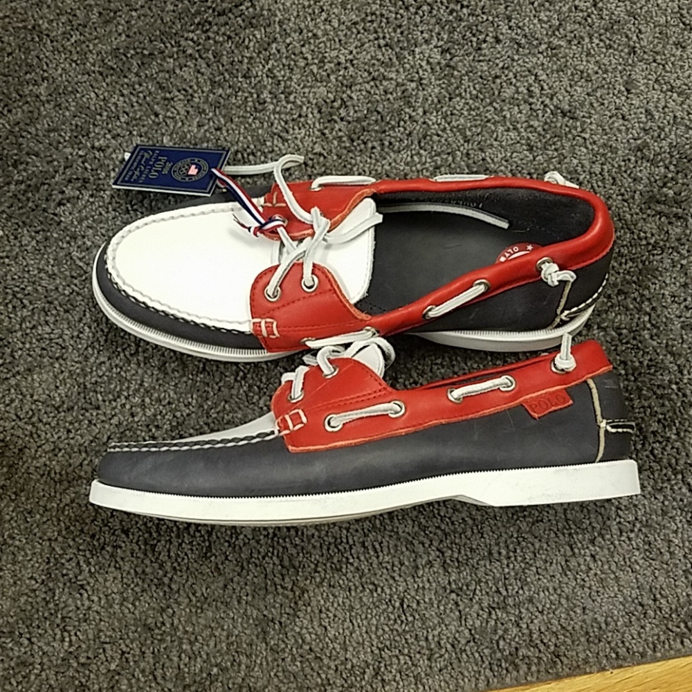 Ralph Lauren. never worn USA boat shoes.